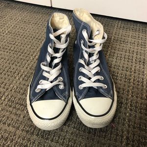 Navy Chuck All Star high top converse Women size 6/Men size 4